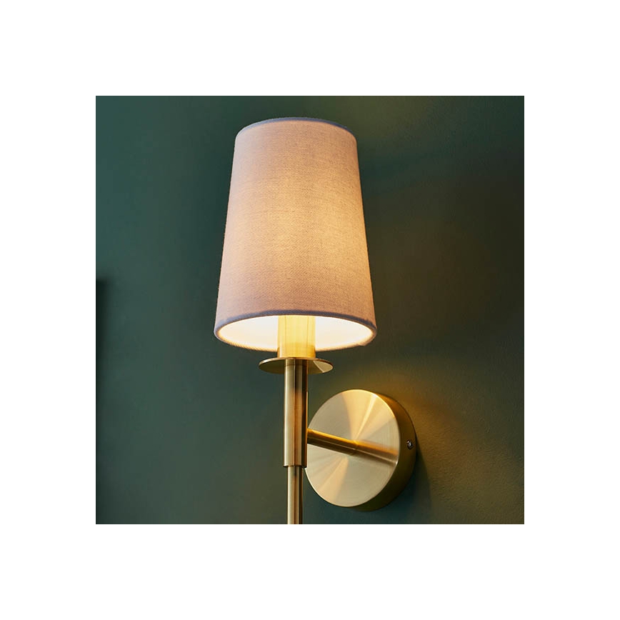 Endon 92955 - Wandlamp 1xE14/6W/230V wit/goud