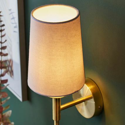 Endon 92955 - Wandlamp 1xE14/6W/230V wit/goud