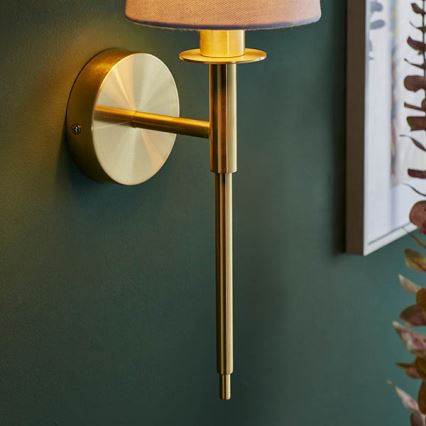 Endon 92955 - Wandlamp 1xE14/6W/230V wit/goud