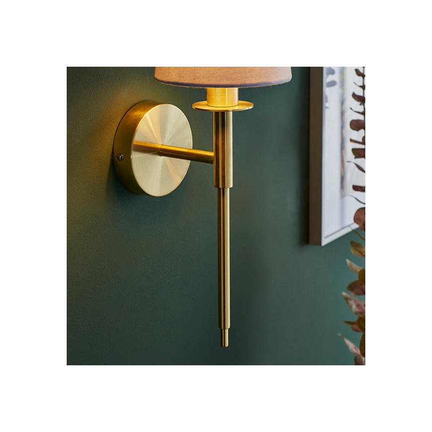 Endon 92955 - Wandlamp 1xE14/6W/230V wit/goud