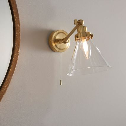 Endon 93854 - Badkamer wandspot FARADAY 1xG9/3W/230V IP44 goud