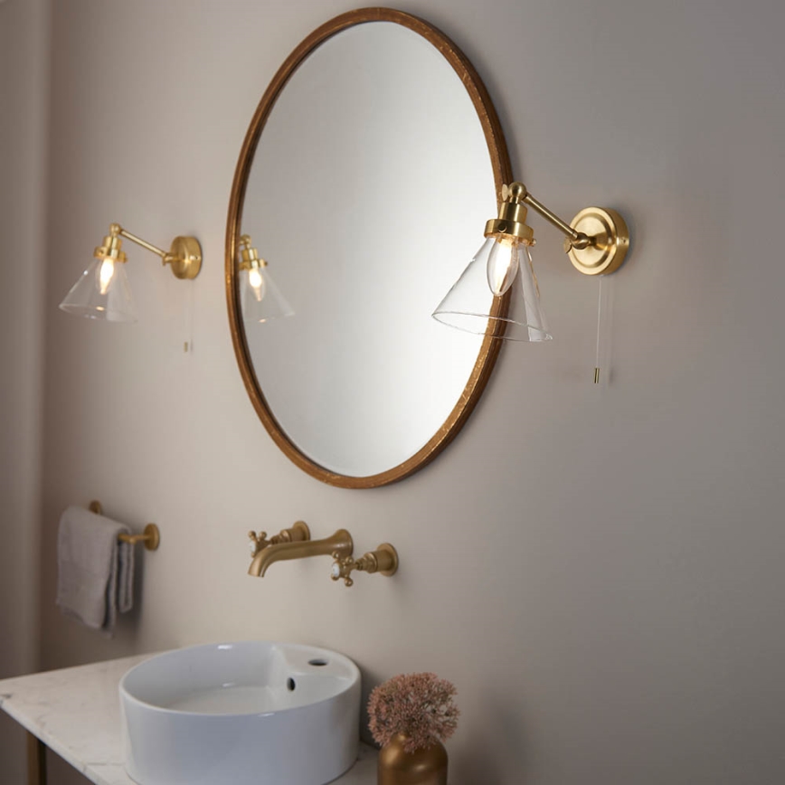 Endon 93854 - Badkamer wandspot FARADAY 1xG9/3W/230V IP44 goud