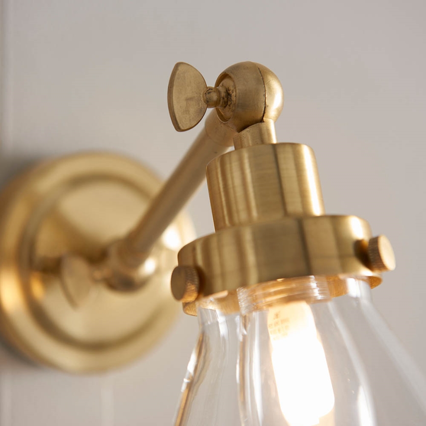 Endon 93854 - Badkamer wandspot FARADAY 1xG9/3W/230V IP44 goud