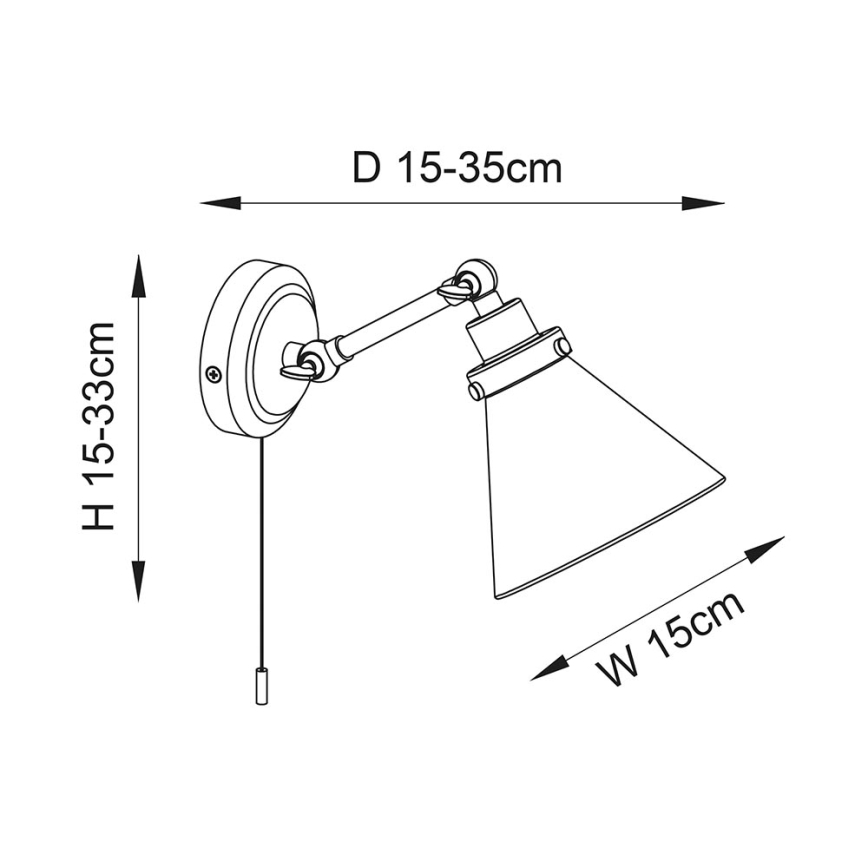 Endon 93854 - Badkamer wandspot FARADAY 1xG9/3W/230V IP44 goud