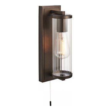 Endon 94077 - Applique murale salle de bain TAYLOR 1xE27/10W/230V IP44 marron