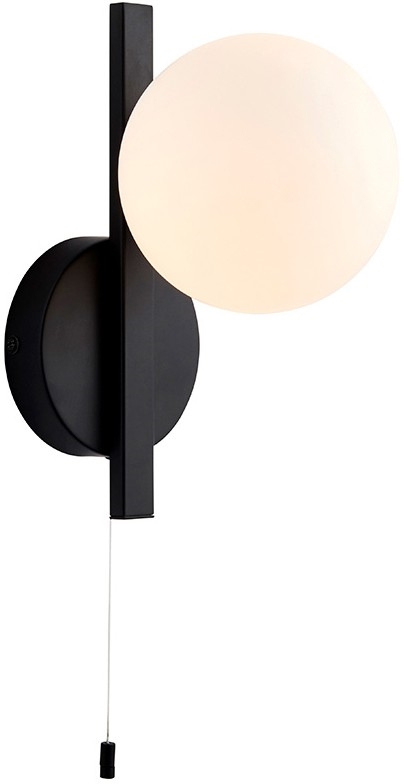 Endon 94081 - SPA wandlamp voor badkamer, 1xG9/3W/230V, IP44, zwart