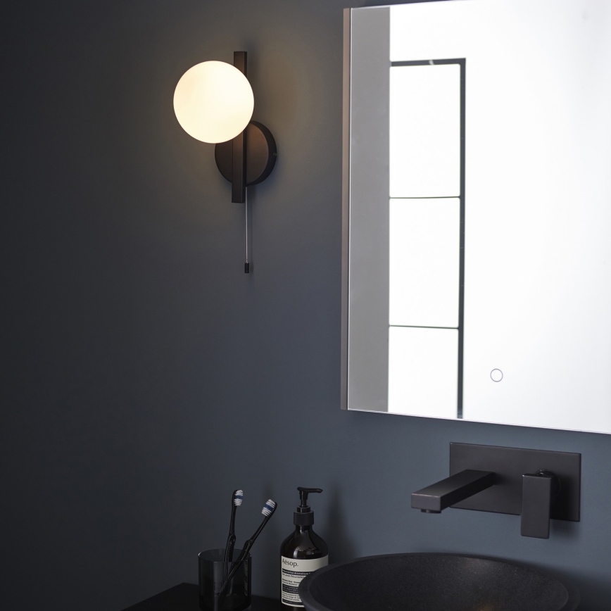 Endon 94081 - SPA wandlamp voor badkamer, 1xG9/3W/230V, IP44, zwart