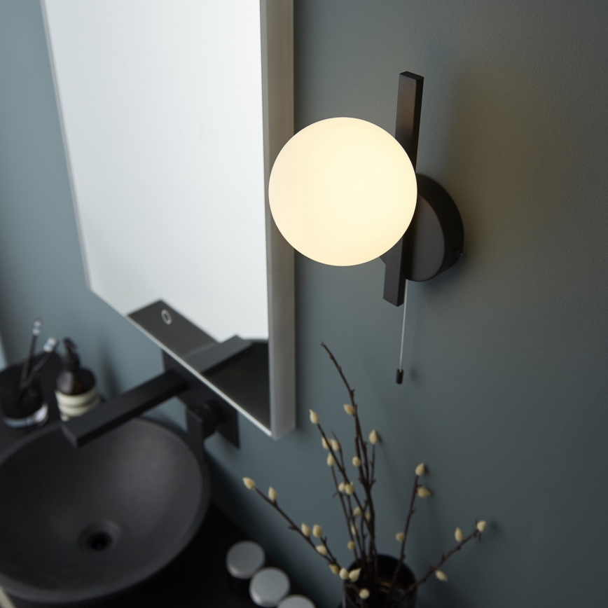 Endon 94081 - SPA wandlamp voor badkamer, 1xG9/3W/230V, IP44, zwart