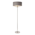Endon 94378 - Staande Lamp HIGHCLERE 1xE14/40W/230V grijs/glanzend chroom