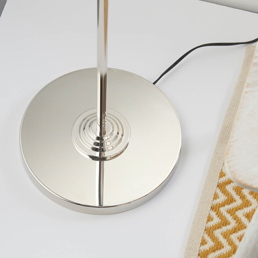 Endon 94378 - Staande Lamp HIGHCLERE 1xE14/40W/230V grijs/glanzend chroom
