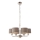 Endon 94381 - Hanglamp aan een ketting HIGHCLERE 6xE14/28W/230V grijs/glanzend chroom