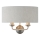 Endon 94403 - Applique murale HIGHCLERE 2xE14/40W/230V gris/chrome mat