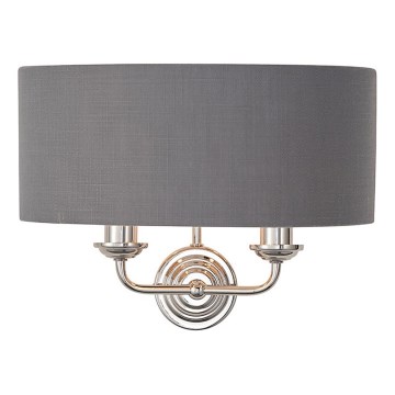 Endon 94406 - Applique murale HIGHCLERE 2xE14/40W/230V gris foncé/chrome brillant