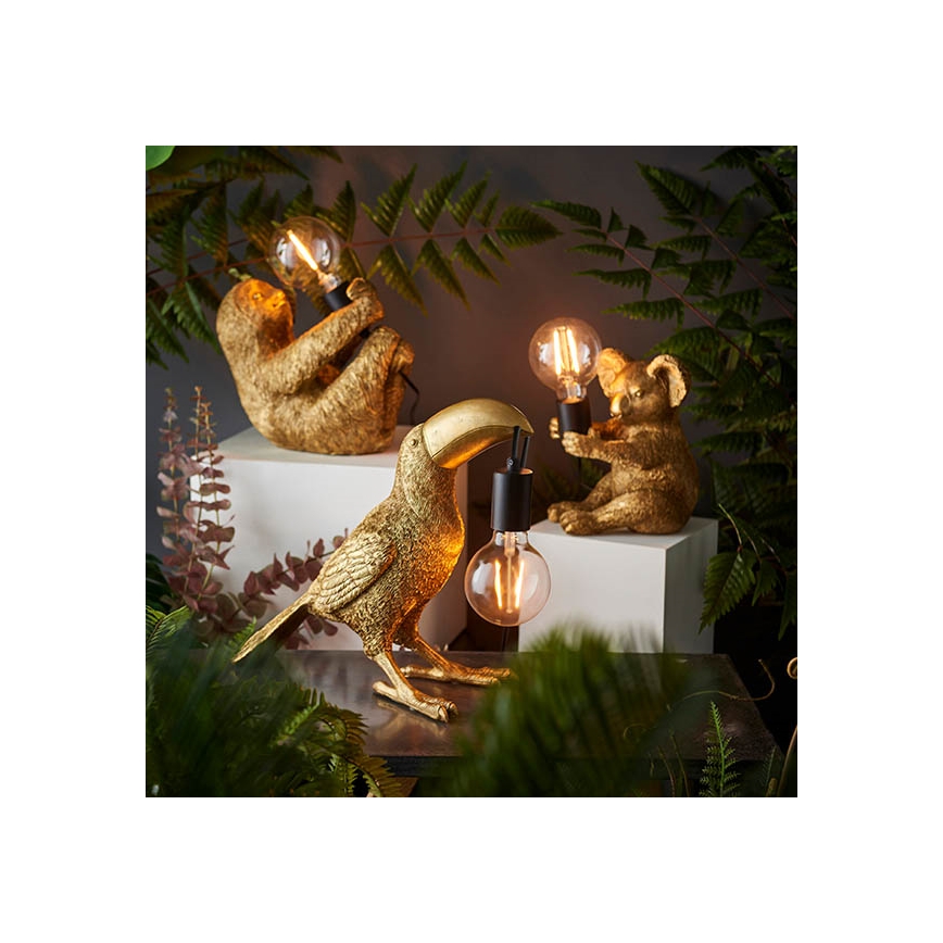 Endon 95077 - Lampe de table TOCO TOUCAN 1xE27/10W/230V doré