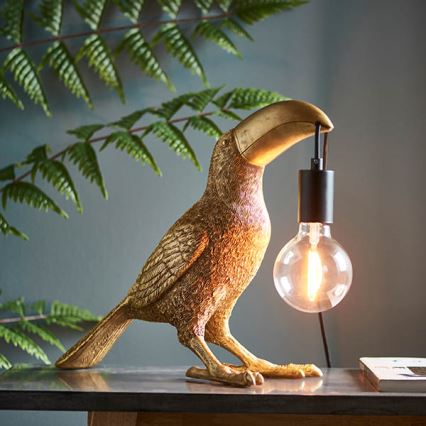 Endon 95077 - Lampe de table TOCO TOUCAN 1xE27/10W/230V doré