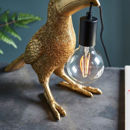 Endon 95077 - Lampe de table TOCO TOUCAN 1xE27/10W/230V doré