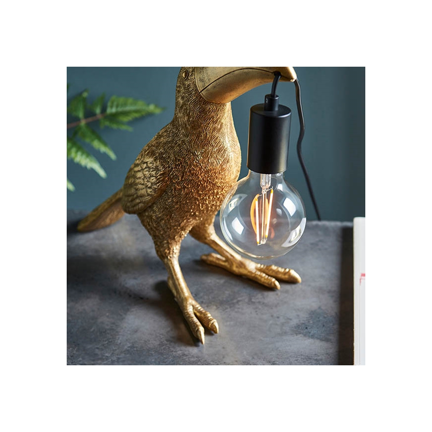 Endon 95077 - Lampe de table TOCO TOUCAN 1xE27/10W/230V doré