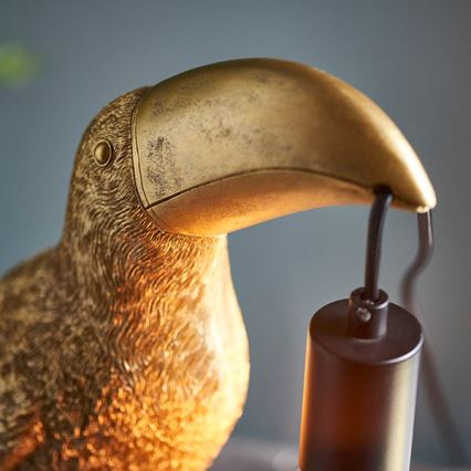 Endon 95077 - Lampe de table TOCO TOUCAN 1xE27/10W/230V doré