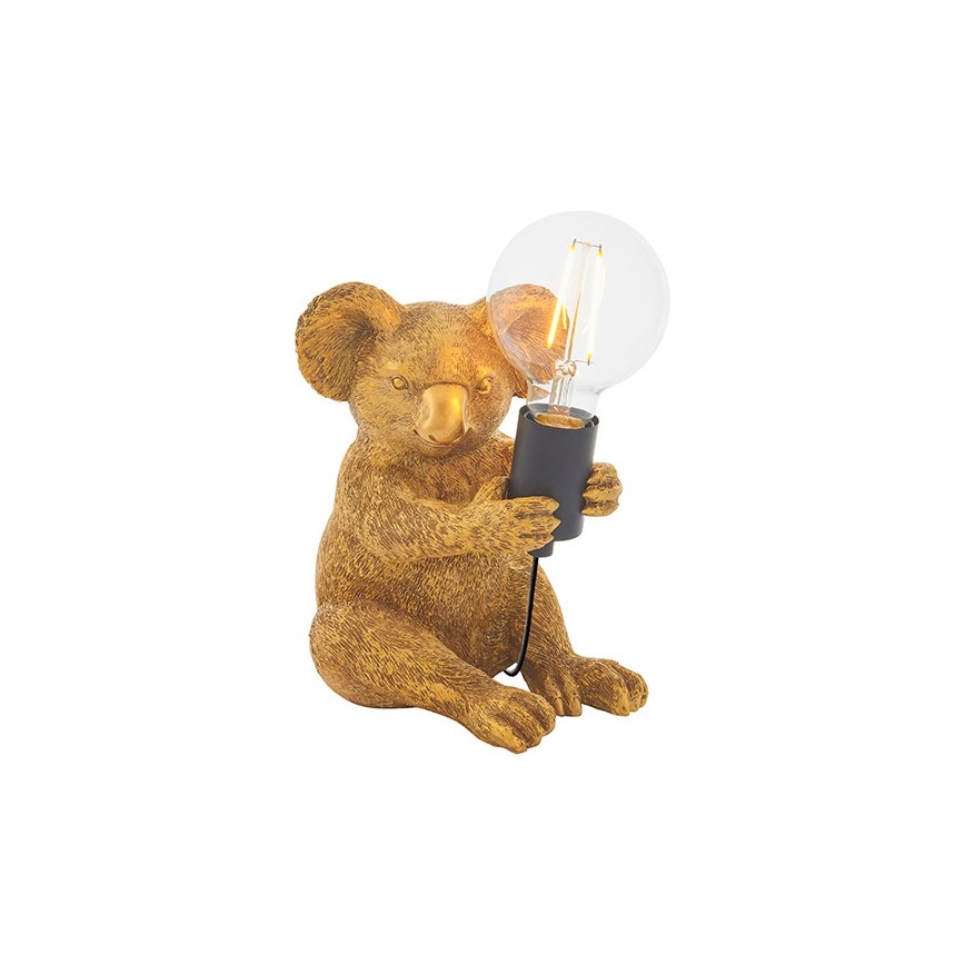 Endon 95082 - Tafellamp KOALA 1xE27/10W/230V goudkleurig
