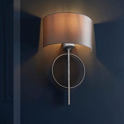 Endon 95214 - Wandlamp 1xE27/10W/230V grijs
