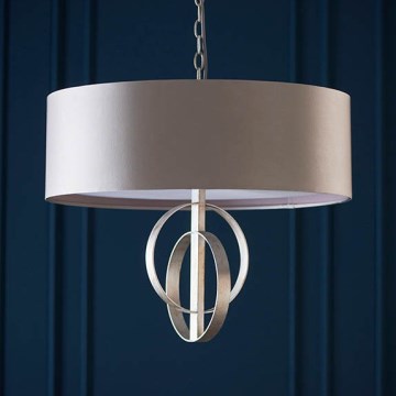 Endon 95215 - Kroonluchter met ketting 5xE27/10W/230V Ø 70 cm grijs