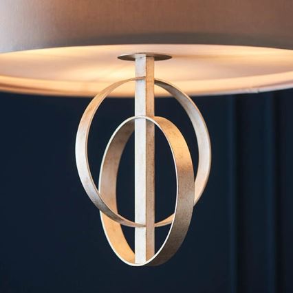 Endon 95215 - Lustre suspendu à chaîne, 5 x E27, 10 W, 230 V, Ø 70 cm, gris