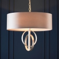 Endon 95216 - Kroonluchter aan ketting 3xE27/10W/230V Ø 60 cm grijs