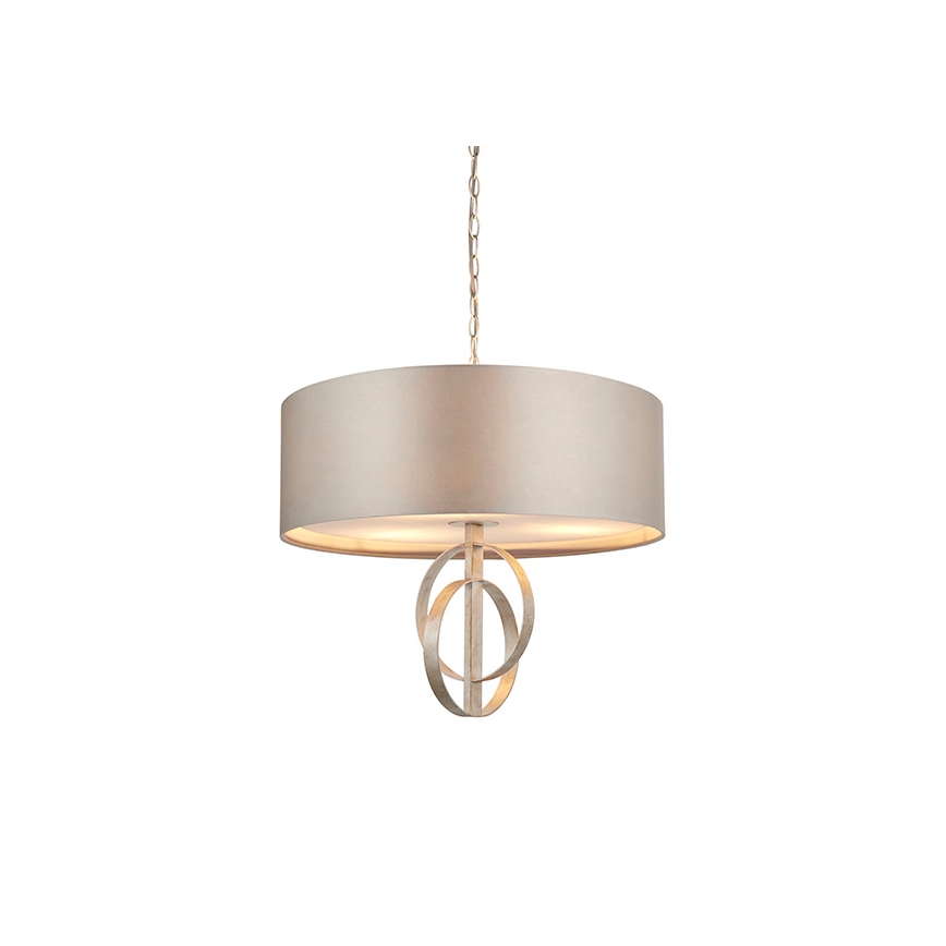 Endon 95216 - Suspension sur chaîne 3xE27/10W/230V Ø 60 cm gris