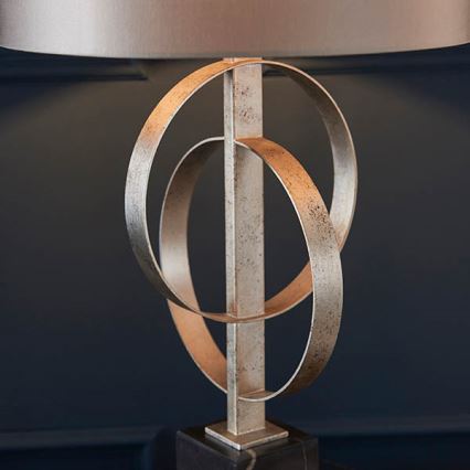 Endon 95217 - Lampe de table 1xE27/10W/230V gris/noir