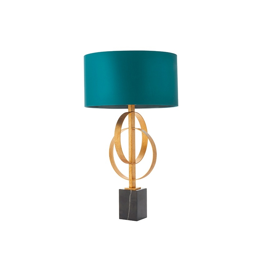 Endon 95221 - Lampe de table 1xE27/10W/230V bleu/laiton/noir