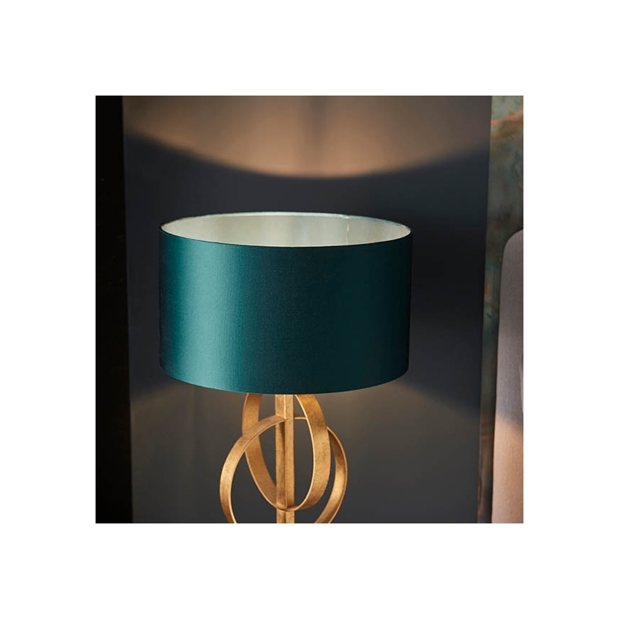 Endon 95221 - Lampe de table 1xE27/10W/230V bleu/laiton/noir