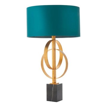 Endon 95221 - Tafellamp 1xE27/10W/230V blauw/messing/zwart