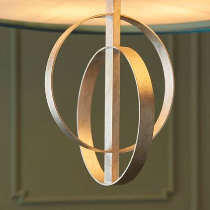 Endon 95223 - Lustre suspendu sur chaîne 5xE27/10W/230V Ø 70 cm bleu/gris