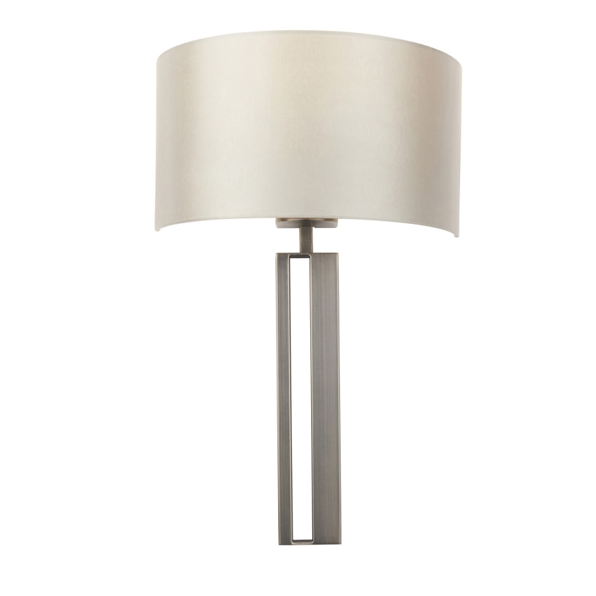Endon 95449 - Wandlamp 1xE27/10W/230V beige/mat chroom