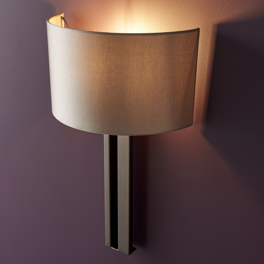 Endon 95449 - Wandlamp 1xE27/10W/230V beige/mat chroom