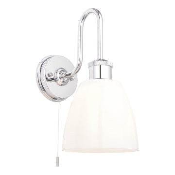 Endon 95506 - Badkamerwandlamp PIPER 1xE27/10W/230V IP44 glanzend chroom