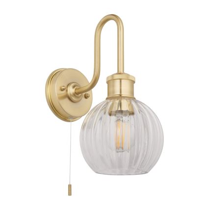 Endon 95507 - Badkamer wandlamp KENDALL 1xE27/10W/230V IP44 messing