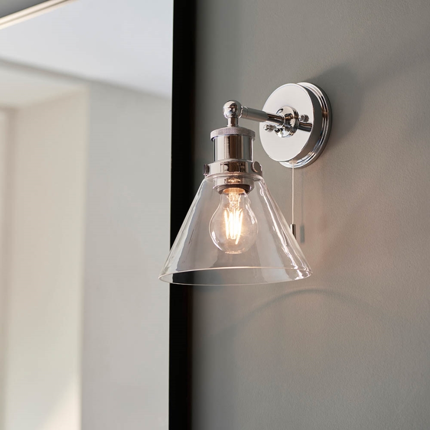 Endon 95513 - Applique spot murale pour salle de bains TOULON 1x E27/10 W/230 V IP44 finition chrome brillant