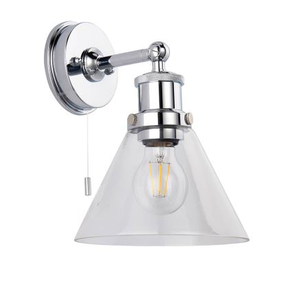 Endon 95513 - Applique spot murale pour salle de bains TOULON 1x E27/10 W/230 V IP44 finition chrome brillant