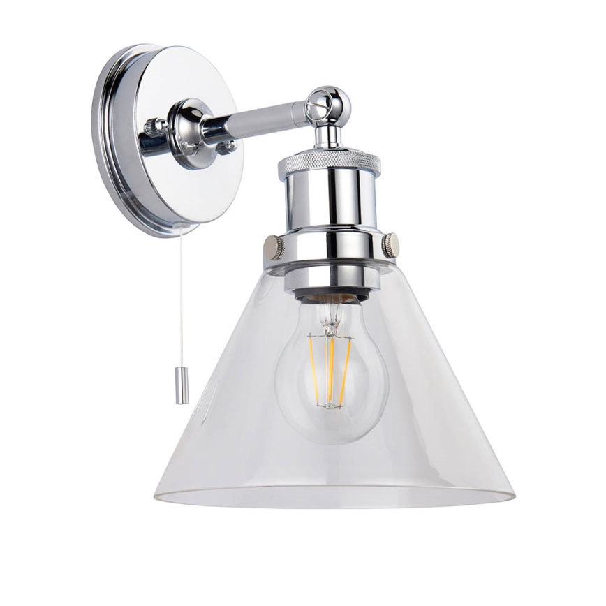 Endon 95513 - Applique spot murale pour salle de bains TOULON 1x E27/10 W/230 V IP44 finition chrome brillant