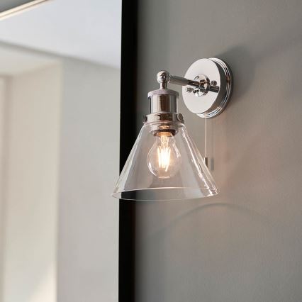 Endon 95513-  Wandspot voor badkamer TOULON 1xE27/10W/230V IP44 glanzend chroom
