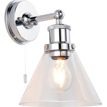 Endon 95513-  Wandspot voor badkamer TOULON 1xE27/10W/230V IP44 glanzend chroom