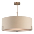 Endon 95834 - Hanglamp met vaste pendel HAYFIELD 3xE27/40W/230V mat chroom/beige