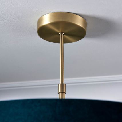Endon 95839 - Hanglamp met vaste pendel HAYFIELD 3xE27/40W/230V messing/groen