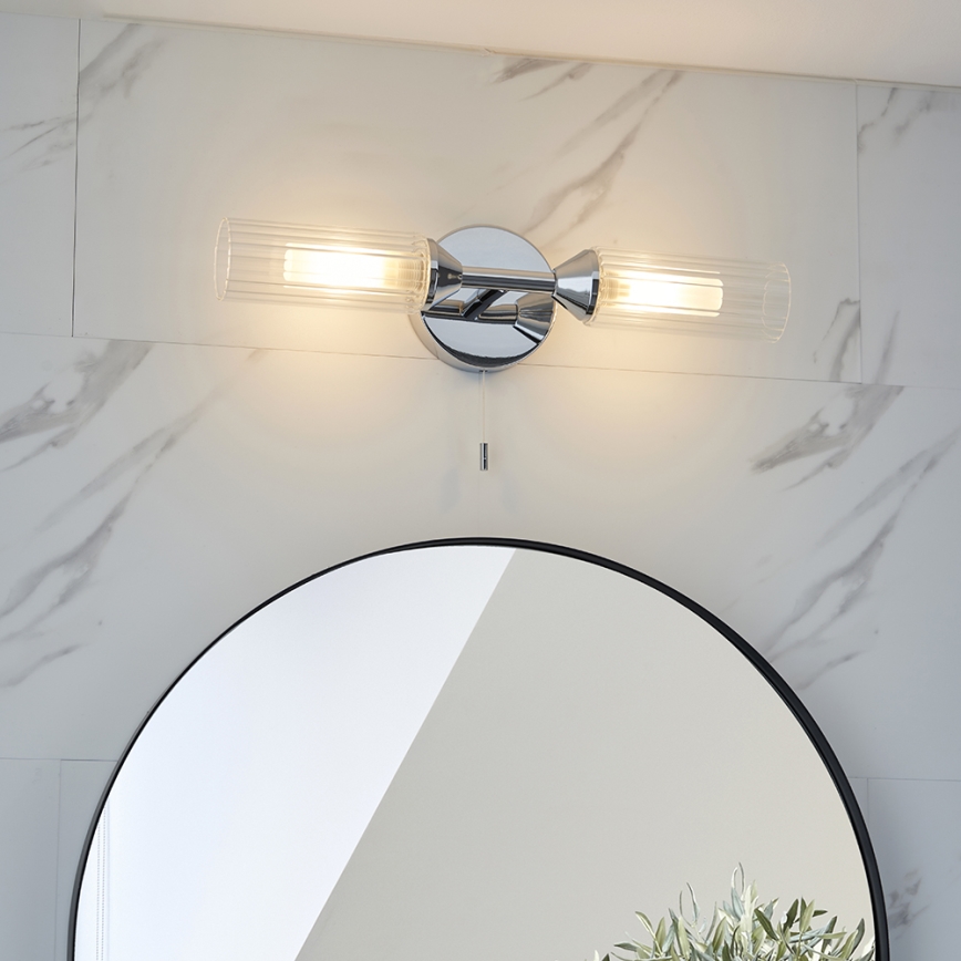 Endon 97172 - Applique murale pour salle de bains NATORI 2xG9/3W/230V IP44 chrome brillant