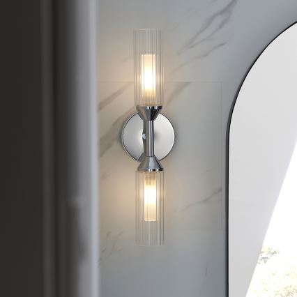 Endon 97172 - Applique murale pour salle de bains NATORI 2xG9/3W/230V IP44 chrome brillant