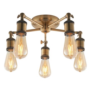 Endon 97244 - HAL spotlamp 5x E27/40W/230V messing