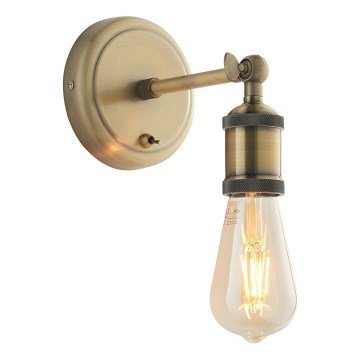 Endon 97245 - Applique murale spot HAL 1xE27/10W/230V, laiton