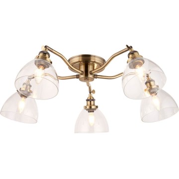 Endon 97248 - Spot HANSEN 5xE14/7W/230V laiton