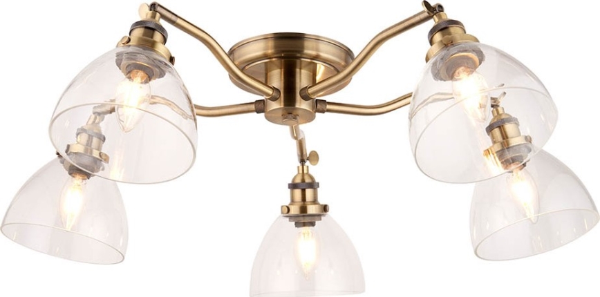 Endon 97248 - Spot HANSEN 5xE14/7W/230V laiton